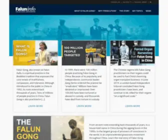 Faluninfo.net(Falun Dafa Information Center) Screenshot