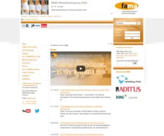 Fama.de(Fachverband Messen und Ausstellungen) Screenshot