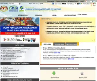 Fama.gov.my(Portal Rasmi Lembaga Pemasaran Pertanian Persekutuan (FAMA)) Screenshot