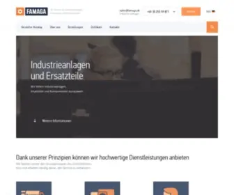 Famaga.de(Offizielle Lieferung von Industrieanlagen aus Europa) Screenshot