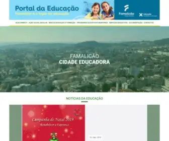 Famalicaoeducativo.pt(Portal da Educação de Famalicão) Screenshot