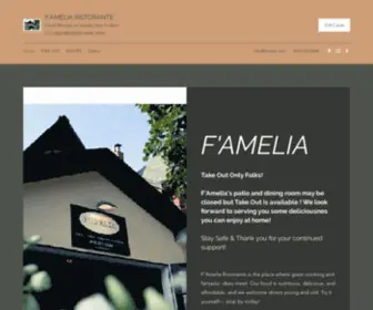 Famelia.com(Italian Cuisine in Toronto) Screenshot