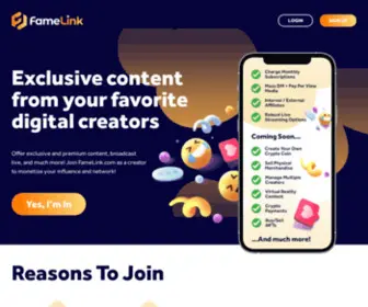 Famelink.com(FameLink) Screenshot