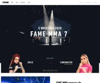 Famemma.com(FAME MMA) Screenshot