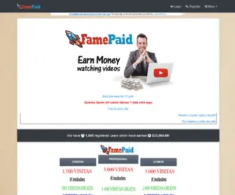 Famepaid.com Screenshot