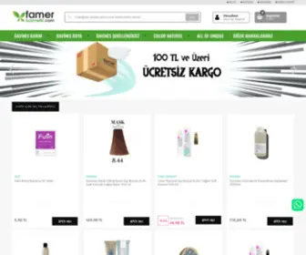 Famerkozmetik.com(Famer Kozmetik; Davines) Screenshot