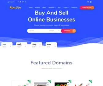 Fameseller.com(Buy And Sell Social Media Accounts) Screenshot