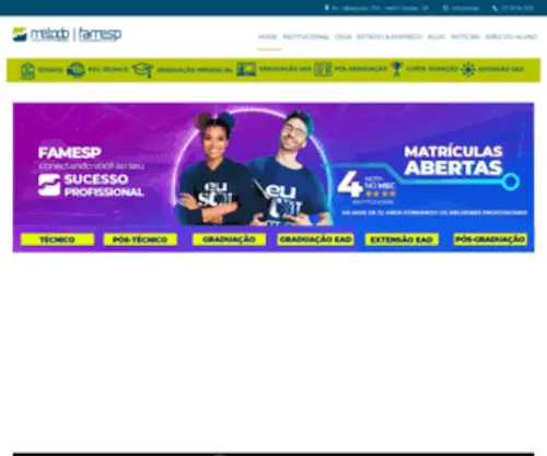 Famesp.com.br(Faculdade Método de São Paulo) Screenshot