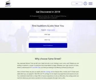 Famestreet.com(Acting auditions & jobs) Screenshot