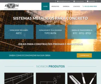 Fameth.com.br(Sistemas Metálicos Para Concreto) Screenshot