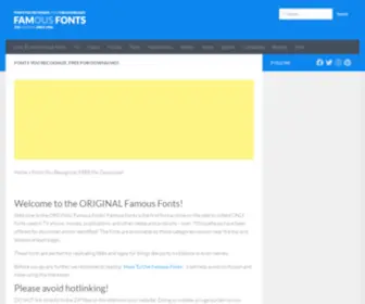 Famfonts.com(Famous Fonts) Screenshot
