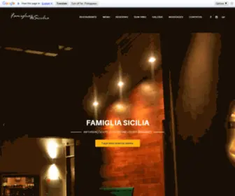 Famigliasicilia.com(Fabio e Ângela Sicilia cuidam com muito esmero da casa) Screenshot