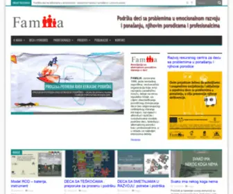 Familia.org.rs(Familia oficijelni web sajt) Screenshot