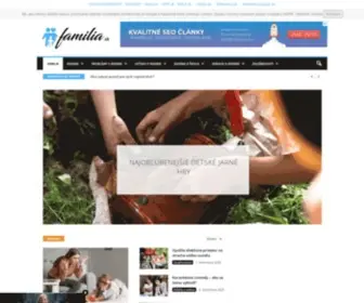 Familia.sk(Internetový magazín Família.sk vás naučí zvládať vzťahy nie len v rodine) Screenshot