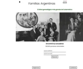 Familias-Argentinas.com.ar(Genealogía Argentina) Screenshot