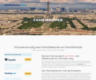 Familiekamer.com(Vind leuke familiekamers in familiehotel en B&B) Screenshot