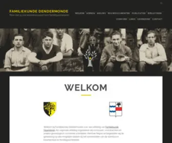 Familiekunde-Dendermonde.be(Meer dan 35 jaar kennisknooppunt voor familiegeschiedenis) Screenshot