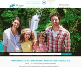 Familien-Reisen.com(Die Nr. 1 für Fernreisen mit Kindern und Erlebnisreisen für Familien) Screenshot