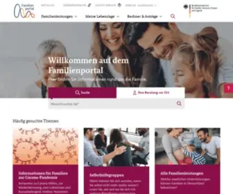 Familien-Wegweiser.de(Hier finden Sie Informationen rund um die Familie) Screenshot