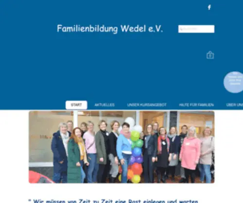 Familienbildung-Wedel.de(START) Screenshot