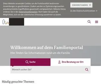 Familienportal.de(Hier finden Sie Informationen rund um die Familie) Screenshot