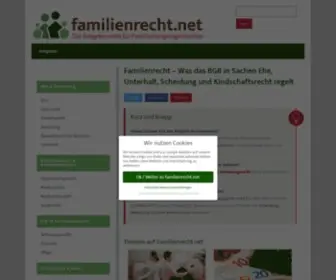 Familienrecht.net(Wissenswertes zum Familienrecht) Screenshot