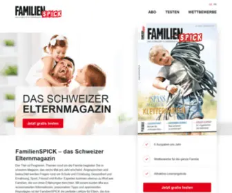 Familienspick.ch(Das Schweizer Elternmagazin. Der Titel ist Programm) Screenshot