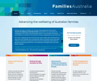 Familiesaustralia.org.au(Families Australia) Screenshot