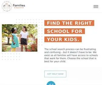 Familiesempowered.org(We exist so all families will have access to schools that work for them) Screenshot