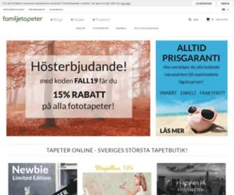 Familjetapeter.se(Din tapetbutik på nätet) Screenshot