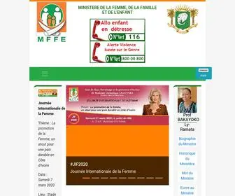 Famille.gouv.ci(MFFE) Screenshot