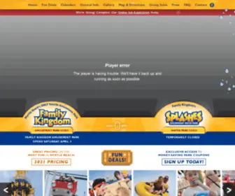 Family-Kingdom.com(Family Kingdom Amusement Park and Splashes Oceanfront Water Park) Screenshot