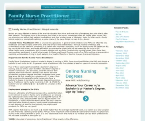 Family-Nurse-Practitioner.org Screenshot