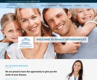 Family-Ortho.com(Family Orthodontics) Screenshot