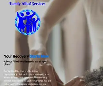 Familyalliedservices.com.au(Bankstown Physiotherapy and Allied Health Clinic) Screenshot