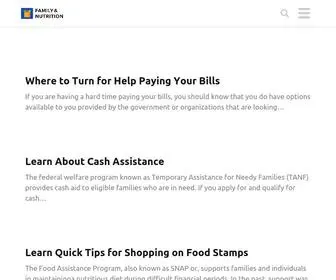 Familyandnutrition.com(Family and Nutrition) Screenshot