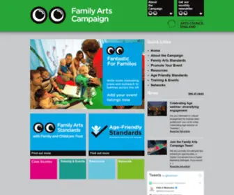 Familyarts.co.uk(The Family Arts Campaign) Screenshot