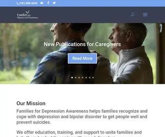 Familyaware.org(Families for Depression Awareness) Screenshot