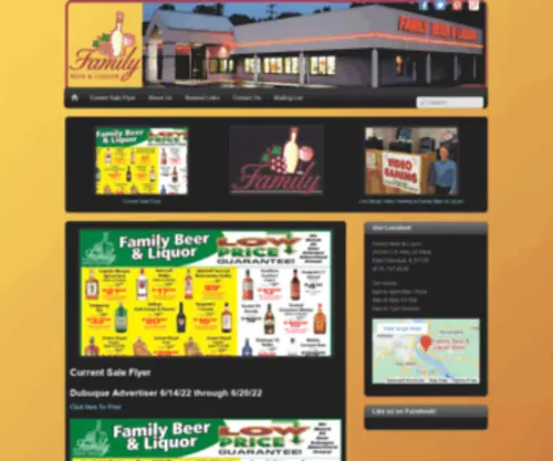 Familybeer.com(Family Beer & Liquor) Screenshot