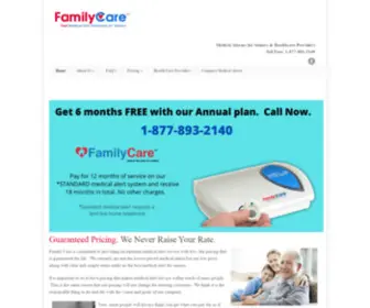 Familycaremedicalalarms.com(Family Care Medical Alarms) Screenshot