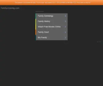 Familycrossing.com(Familycrossing) Screenshot