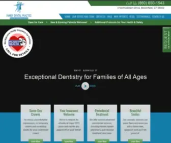 Familydentalpractice.net(Dentist in Bloomfield) Screenshot