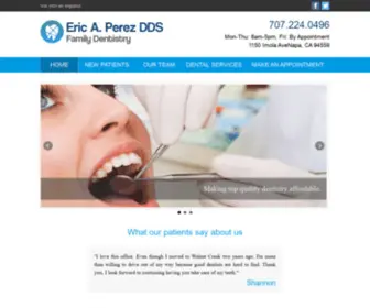 Familydentistnapa.com(Perez Dentistry) Screenshot