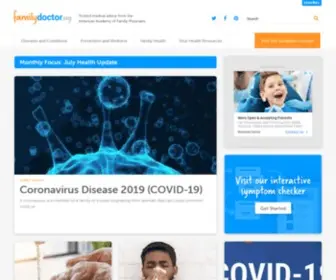 Familydoctor.org(Trusted Health Education from Family Physicians) Screenshot