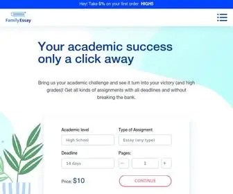 Familyessay.org(College Essay Writing Service FamilyEssay Trusted by Students) Screenshot