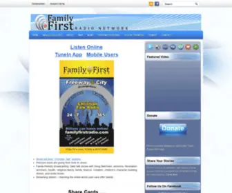 Familyfirstradio.net(Family First Radio Network) Screenshot