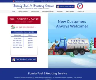 Familyfueloil.com(Family Fuel & Heating) Screenshot