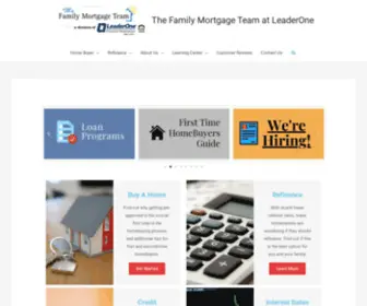 Familyga.com(The Family Mortgage Team at LeaderOne) Screenshot