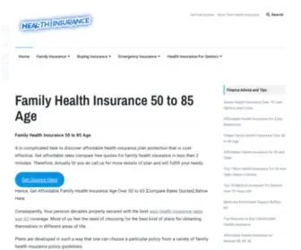 Familyhealthinsurance365.com(Affordable Family Health Insurance Age Over 50) Screenshot