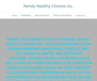 Familyhealthychoices.org(Family Healthy Choices) Screenshot